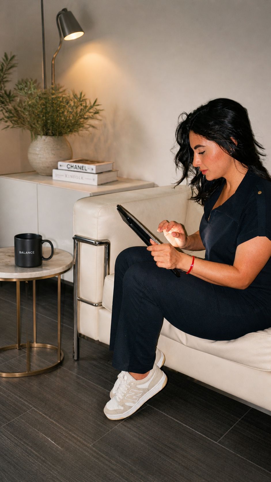 Patient with Venus Legacy device at NYC Skin Care Studio